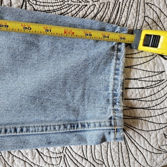 EUC EVERLANE The 90’s Cheeky Cropped Patchwork Jeans Sz 26 - Picture 13 of 13